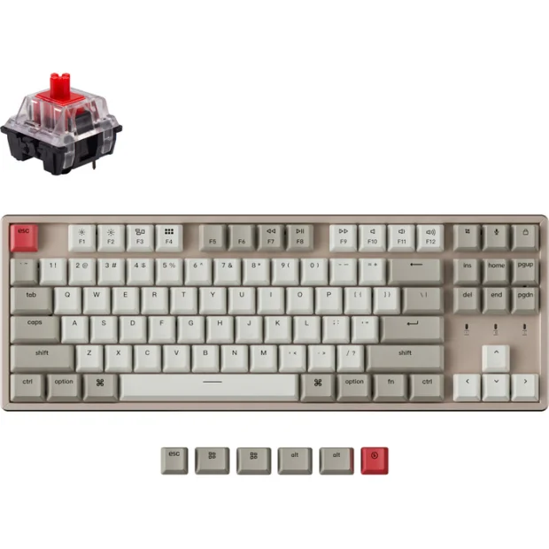 Клавиатура Keychron K8 Wireless K8-M1 (Gateron G Pro Red)